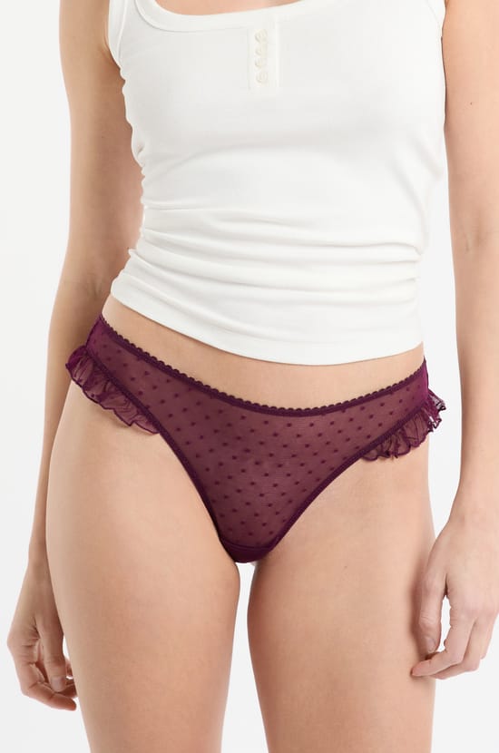 Tanga en tulle;${refinementColor}
