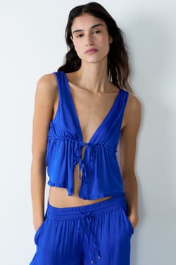 Top satin&eacute; &agrave; n&oelig;uds;${refinementColor}