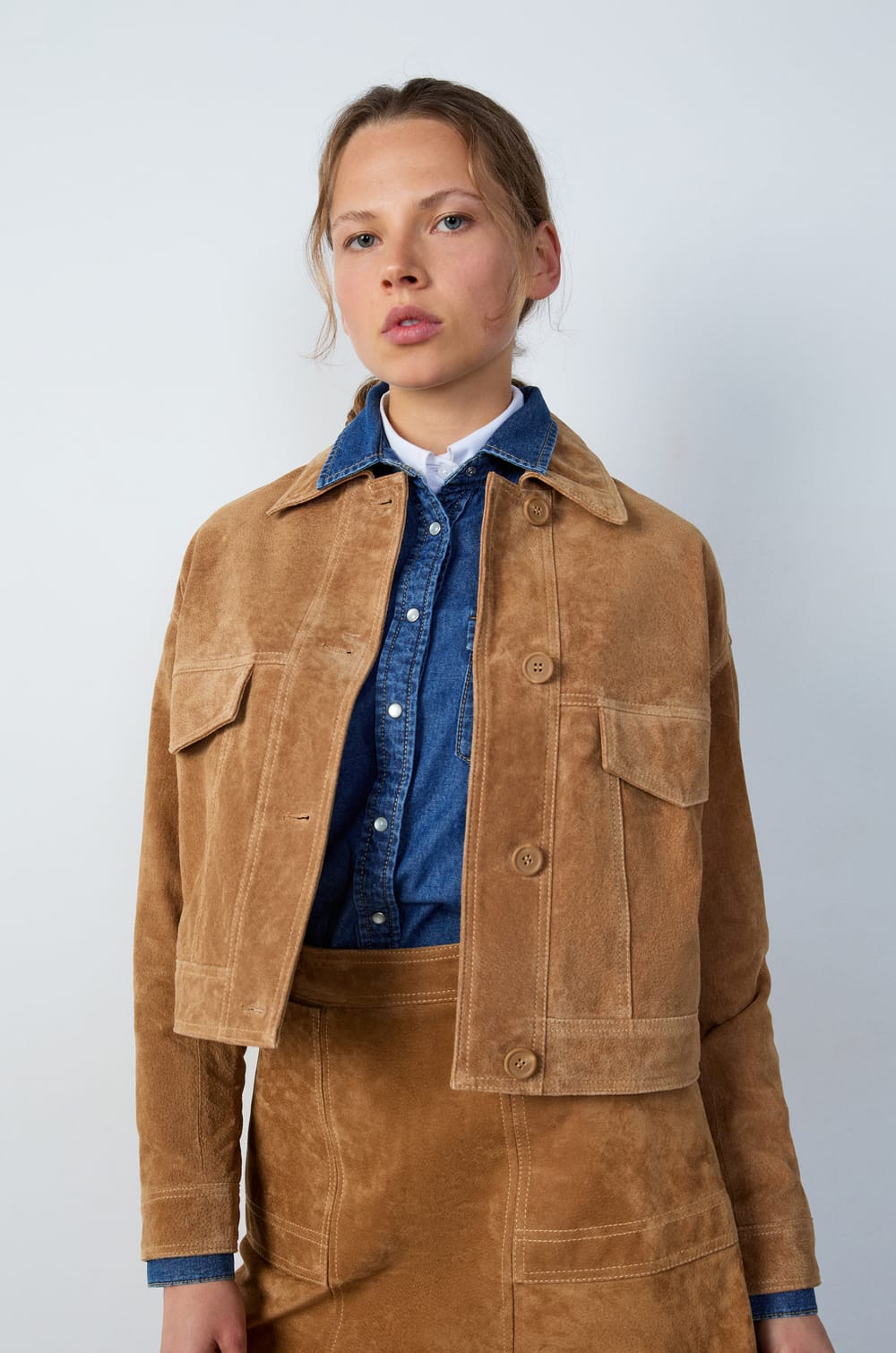 Veste en daim;${refinementColor}