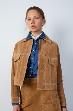 Veste en daim;${refinementColor}