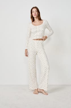 Floral Pyjama Trousers;${refinementColor}