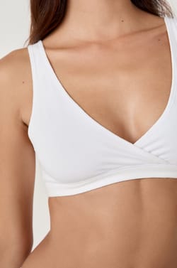 Reversible Bralette in Stretchy Organic Cotton;${refinementColor}