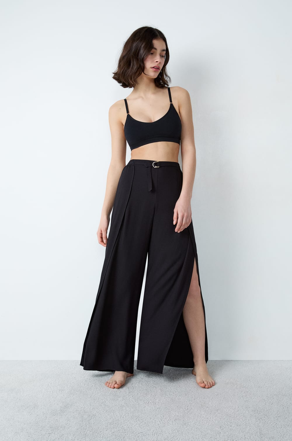 Wide Pyjama Trousers;${refinementColor}