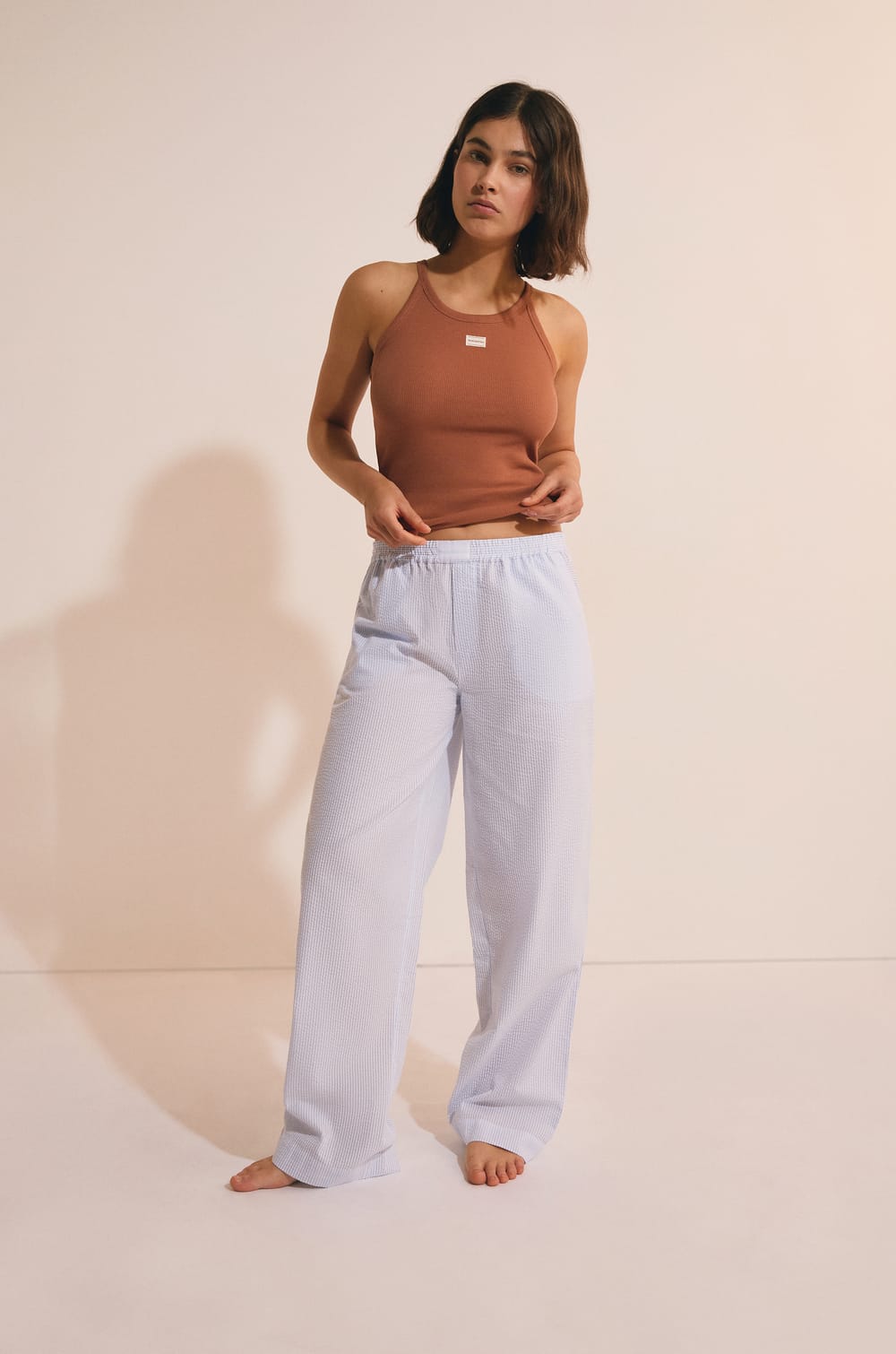 D&eacute;bardeur de pyjama en coton;${refinementColor}