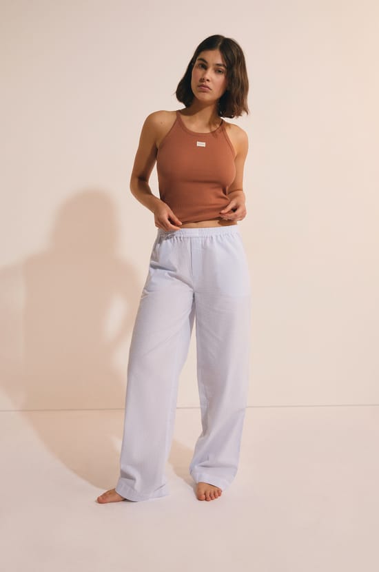 D&eacute;bardeur de pyjama en coton;${refinementColor}