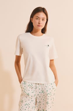 Ensemble de pyjama 2 pi&egrave;ces avec motifs tr&egrave;fle en coton;${refinementColor}