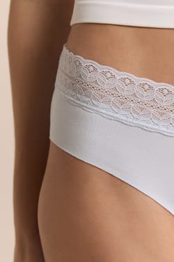 Cotton Boyshort with Back Seam;${refinementColor}