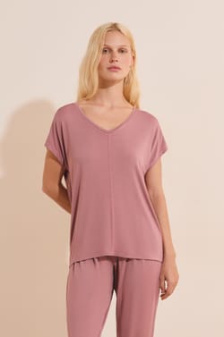 Top manches courtes uni;${refinementColor}