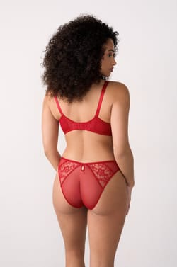 Sujetador sin relleno de sat&eacute;n y encaje eyelash;${refinementColor}