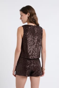 Top &agrave; sequins;${refinementColor}