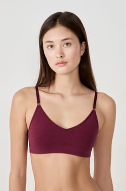 Soutien-gorge brassière sans coutures en coton biologique;${refinementColor}