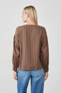 Chemise &agrave; rayures;${refinementColor}
