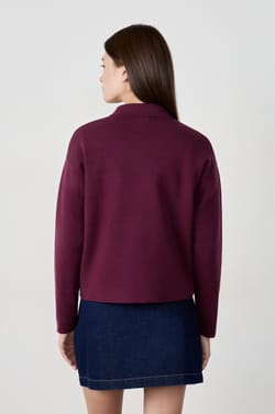 Cardigan with Gold Buttons;${refinementColor}