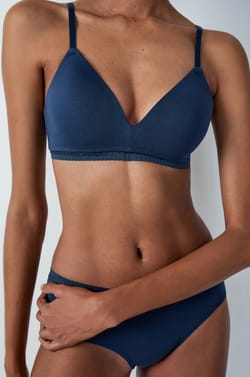 BH ohne Bügel mit leichten Schalen aus Baumwolle;${refinementColor}