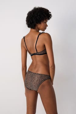 Leopard Tulle Bralette;${refinementColor}