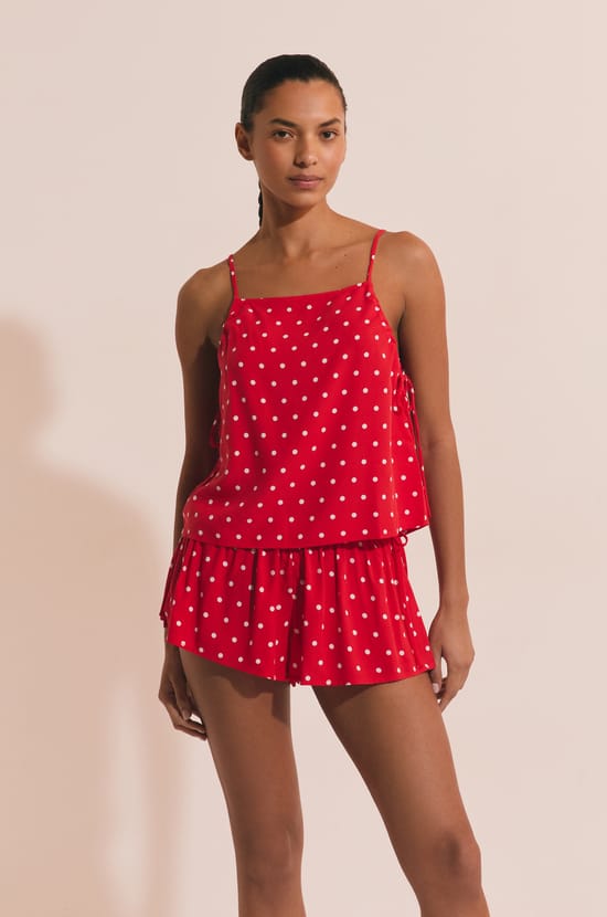 Top de pyjama &agrave; pois;${refinementColor}