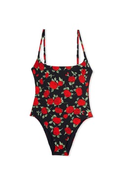 Maillot de bain 1 pi&egrave;ce &agrave; motif floral;${refinementColor}