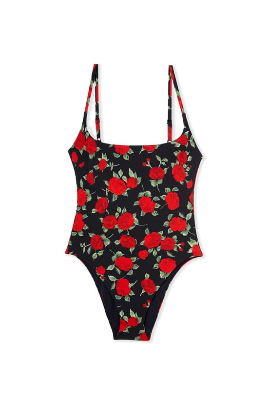 Maillot de bain 1 pi&egrave;ce &agrave; motif floral;${refinementColor}