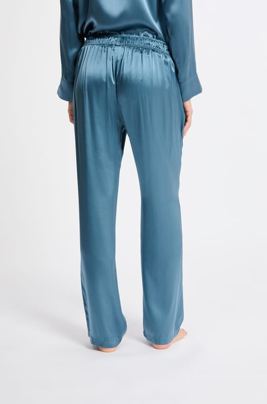 Pantalon de pyjama en soie;${refinementColor}