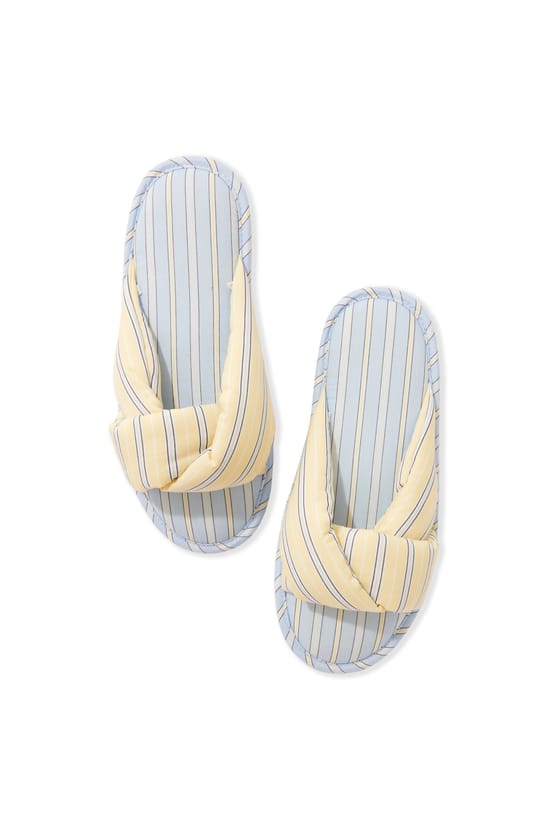 Chaussons tongs en coton;${refinementColor}