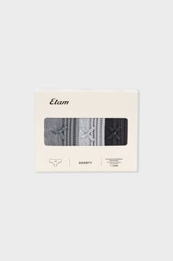 Pack of 3 Cotton Boyshorts;${refinementColor}