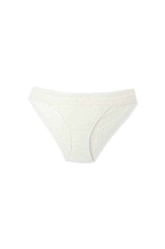Culotte en dentelle et microfibre sans teinture;${refinementColor}