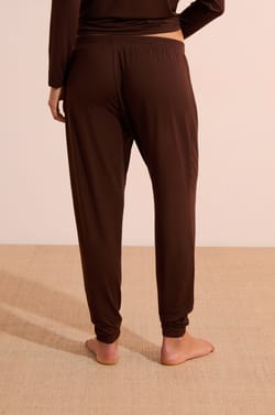 Pantalone de pijama liso;${refinementColor}