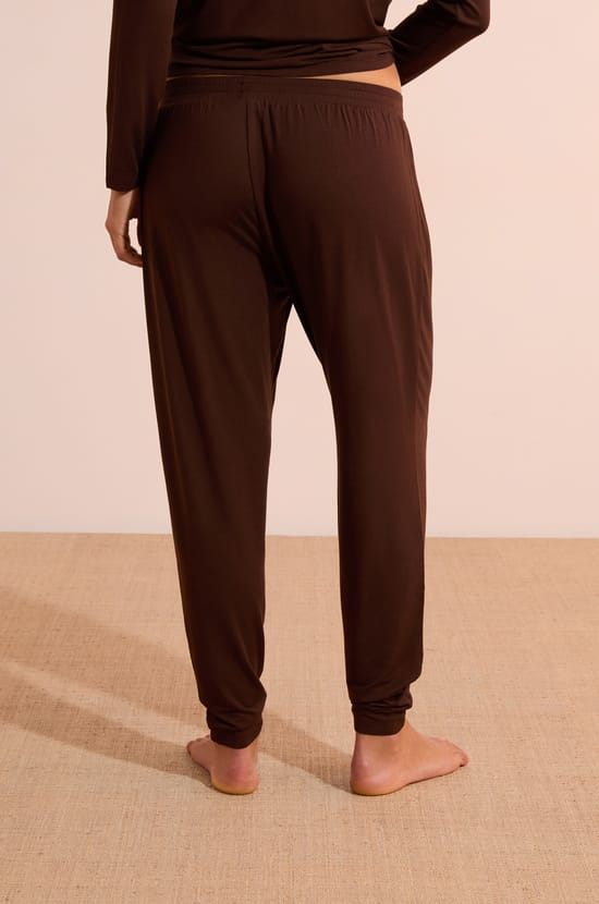 Pantalone de pijama liso;${refinementColor}
