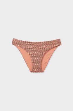 Culotte bikini bas de maillot à motif;${refinementColor}
