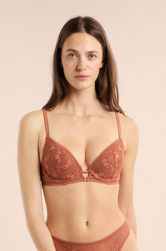 Sujetador N.2 - El push-up escote pronunciado de encaje;${refinementColor}