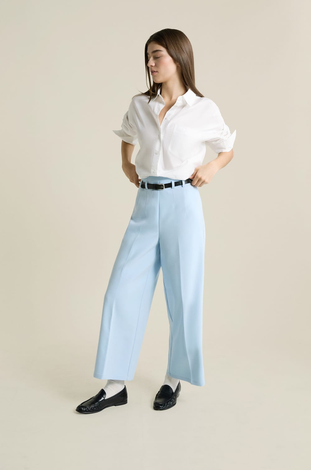 Cropped Trousers;${refinementColor}