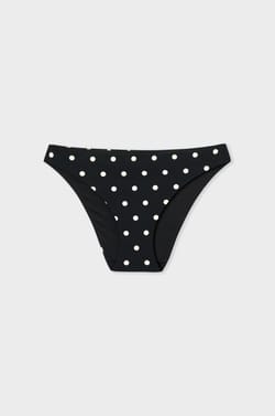 Polka dot bikini bottom;${refinementColor}