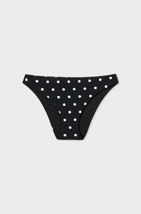 Culotte bikini bas de maillot à pois;${refinementColor}