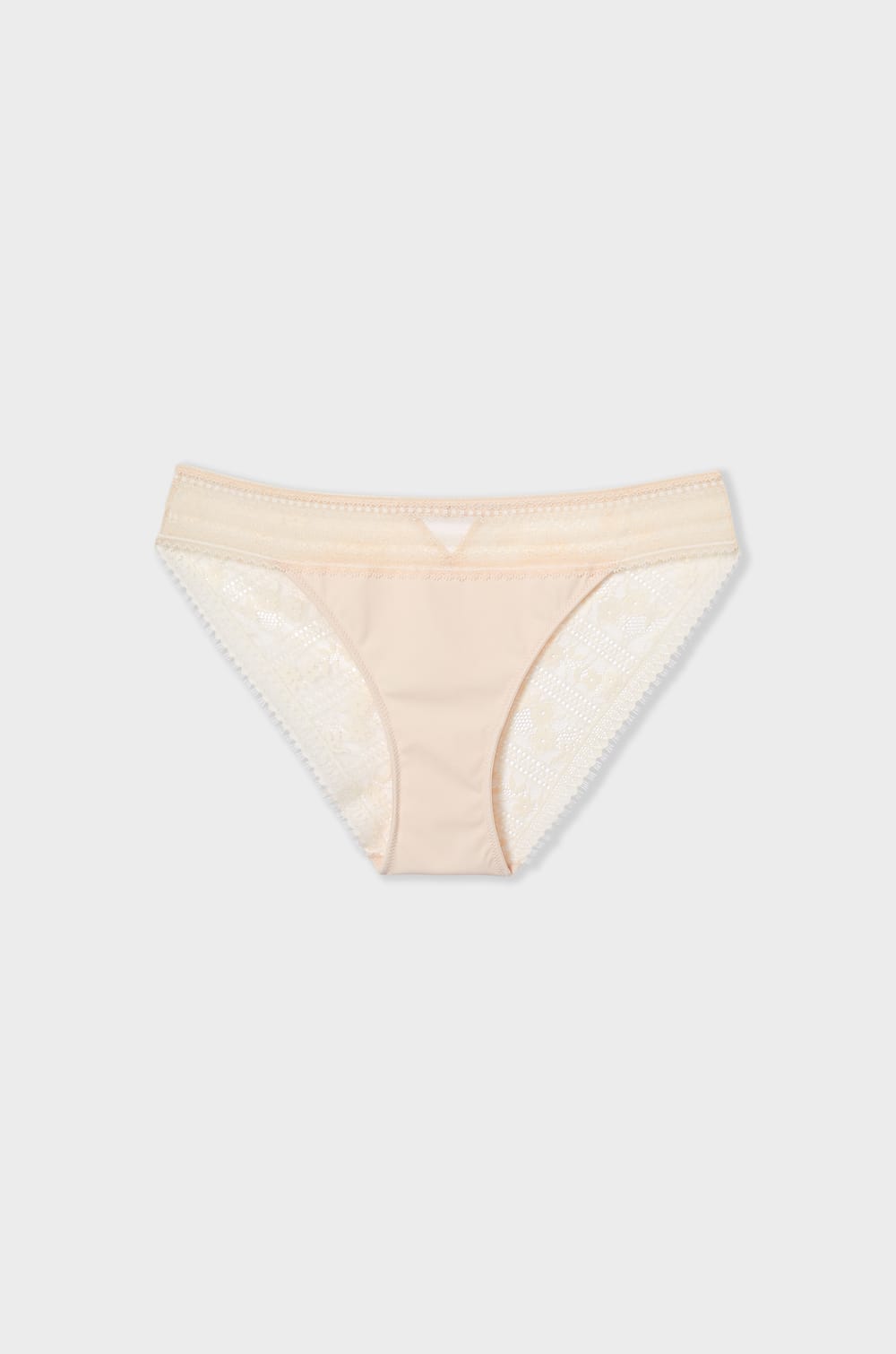 Lace and Microfiber Brief;${refinementColor}