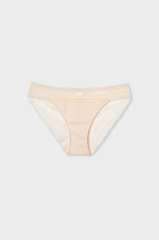 Lace and Microfiber Brief;${refinementColor}