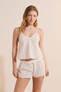 Top de pijama estampado de algod&oacute;n;${refinementColor}