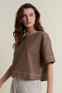 Short Cotton Top;${refinementColor}