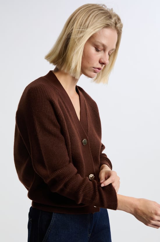 Long-sleeved cardigan;${refinementColor}