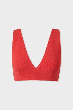 Triangel bikinitop van rekbaar materiaal;${refinementColor}