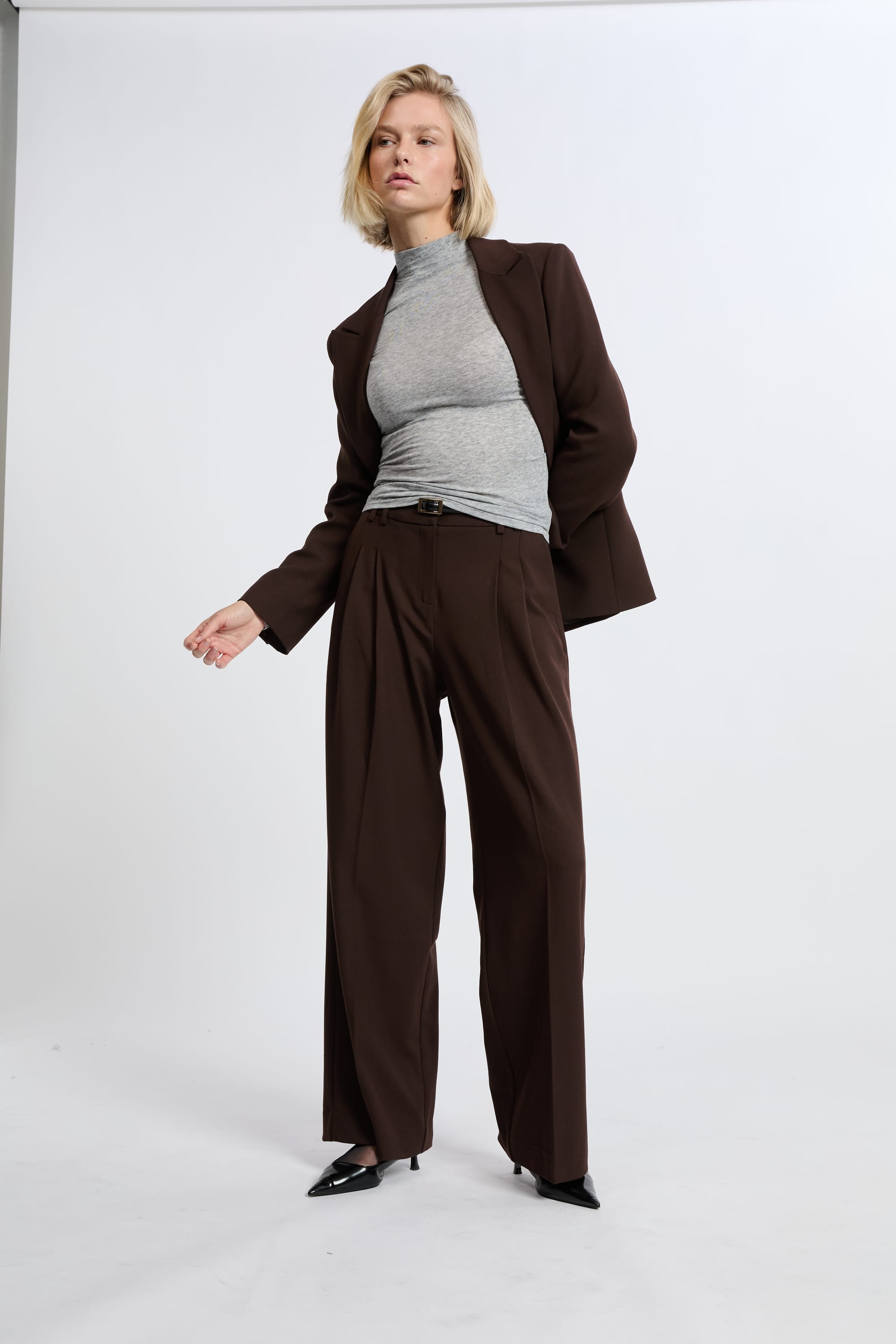 pantalon large en twill