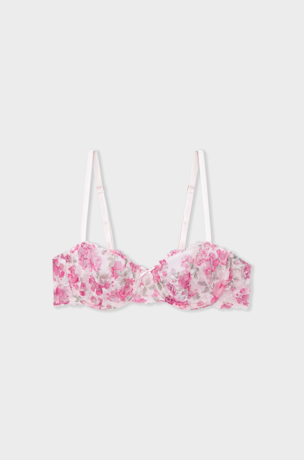 Bra N.9 tipo balconet en encaje floral;${refinementColor}