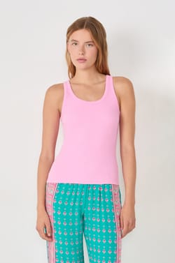 Débardeur de pyjama en coton;${refinementColor}