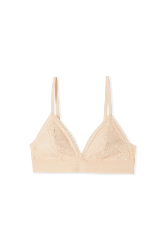 Bra N.8 - The Wireless Triangle in Lace;${refinementColor}