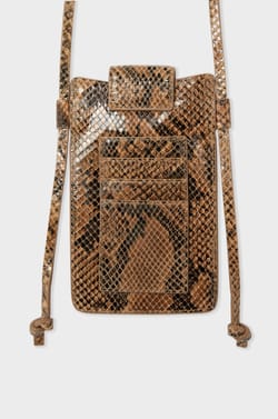 Printed leather bag;${refinementColor}
