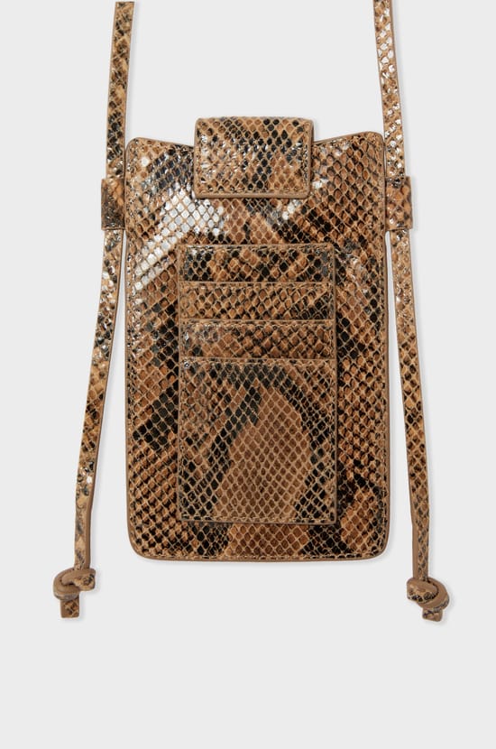 Printed leather bag;${refinementColor}