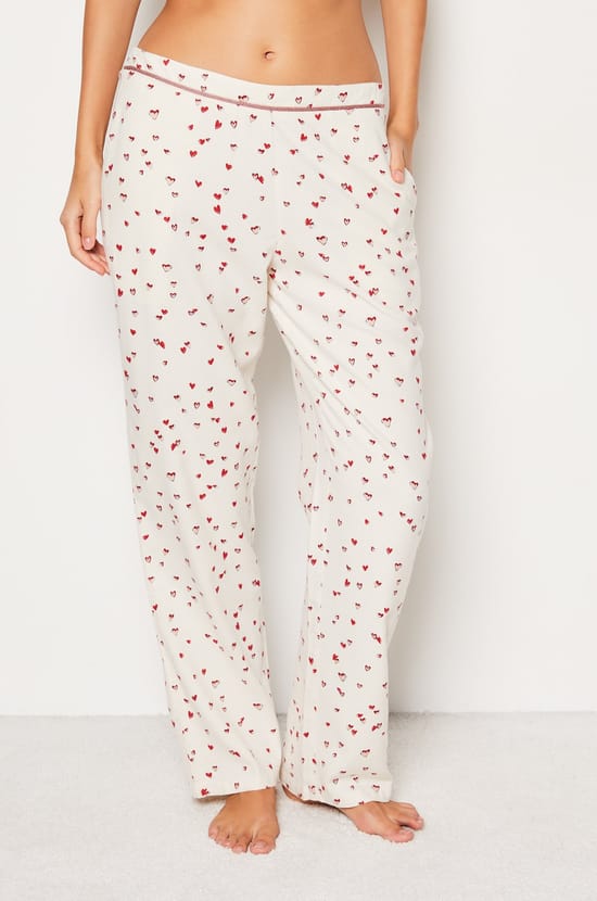 Pantalon de pyjama en coton imprimé Corgi;${refinementColor}
