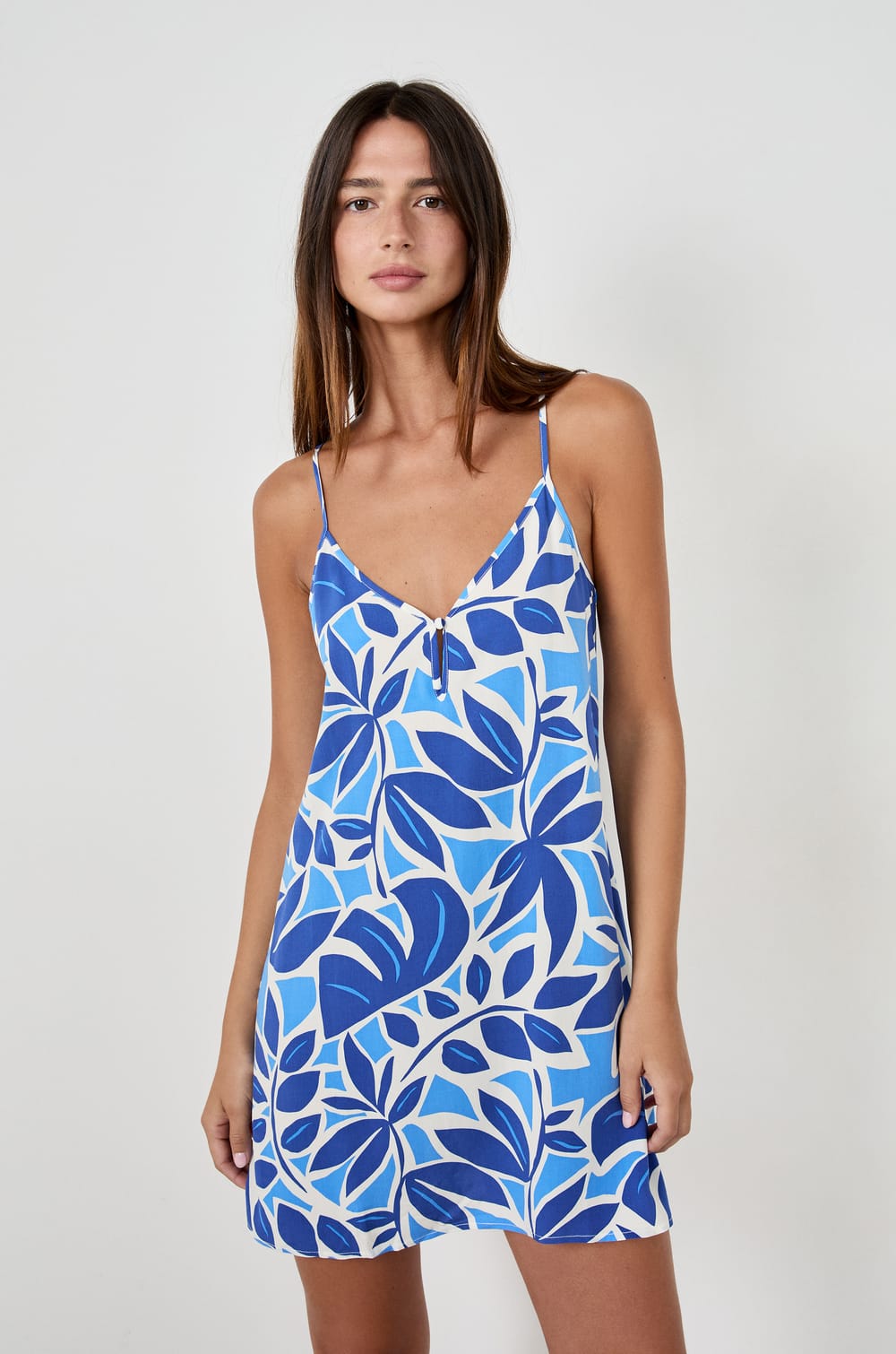 Kurzes Négligé mit Print;${refinementColor}