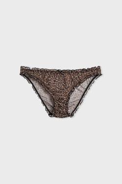 Leopard tulle bloomer brief;${refinementColor}