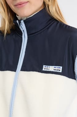 Veste effet polaire à imprimé "ski club";${refinementColor}
