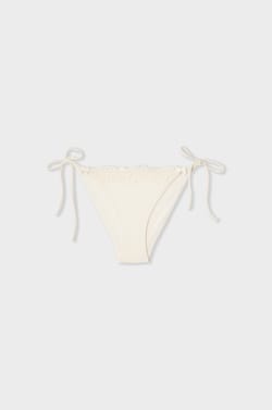 Embroidered side-tie bikini bottoms;${refinementColor}